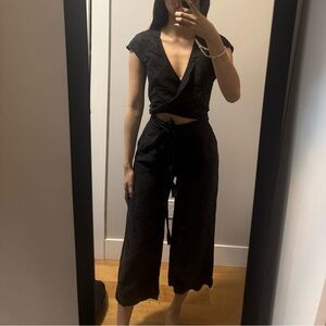 Wilfred Brax jumpsuit linen black size 0